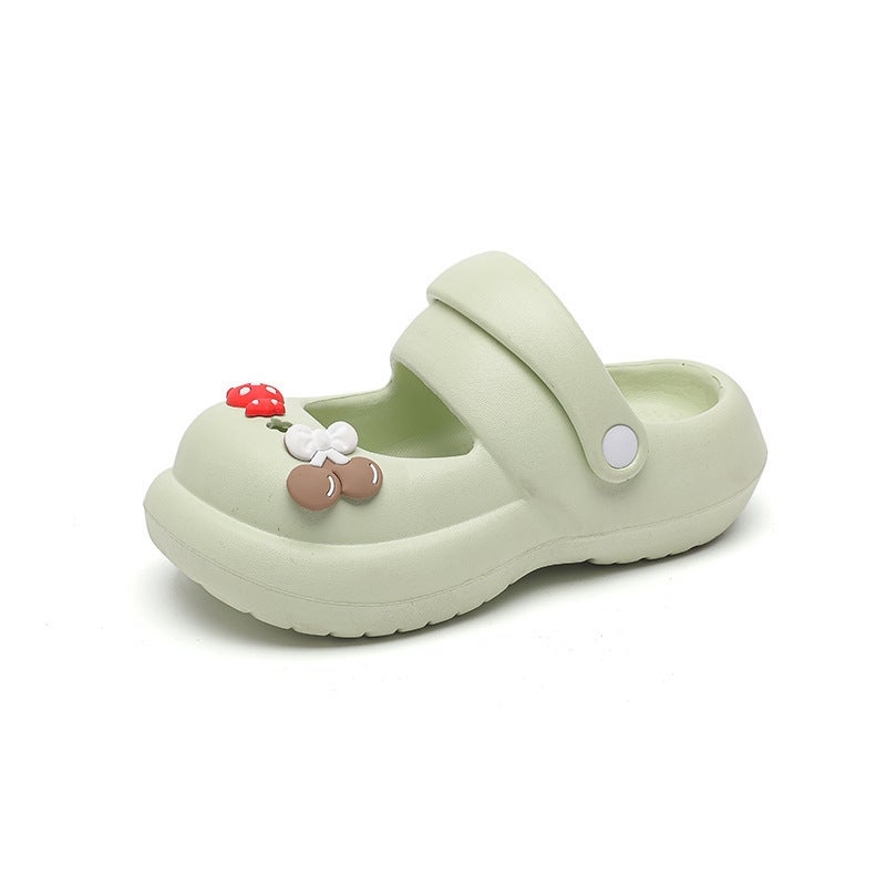 2023 Children'S Shoes Mary Jane Hole Shoes Cute Indoor And Outdoor Slippers Platform Beach Shoes Toe Shoes - Image 1
