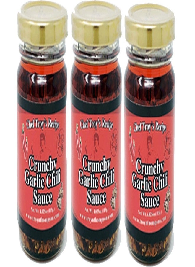 Mishima Crunchy Garlic Chili Sauce | Japanese Style Condiment Taberu Rayu | 4 Oz 115g | Pack of 3