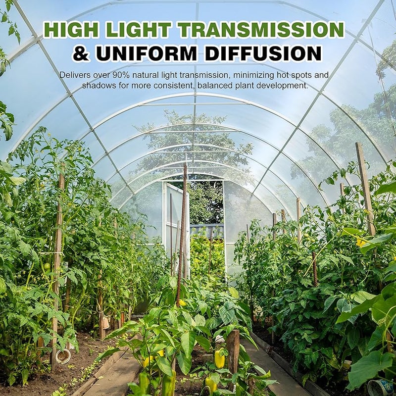 PROMORE 6 Mil 10x25 FT Heavy Duty Plastic Sheeting, UV Resistant Tear-Proof for Greenhouse, Farm, Livestock, Construction, Painting, Floor Protection - Image 5