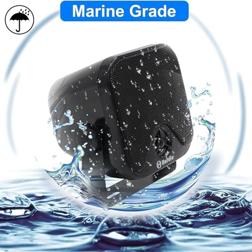 Herdio 4 Inches Heavy Duty Waterproof Boat Marine Bluetooth Speakers Surface Mounted for Camper Skid Steer ATV UTV RZR Golf Cart Tractor - Image 4