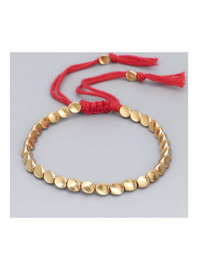 NIBEMINENT Handmade Braided Copper Beads Chain Bracelet - Image 2