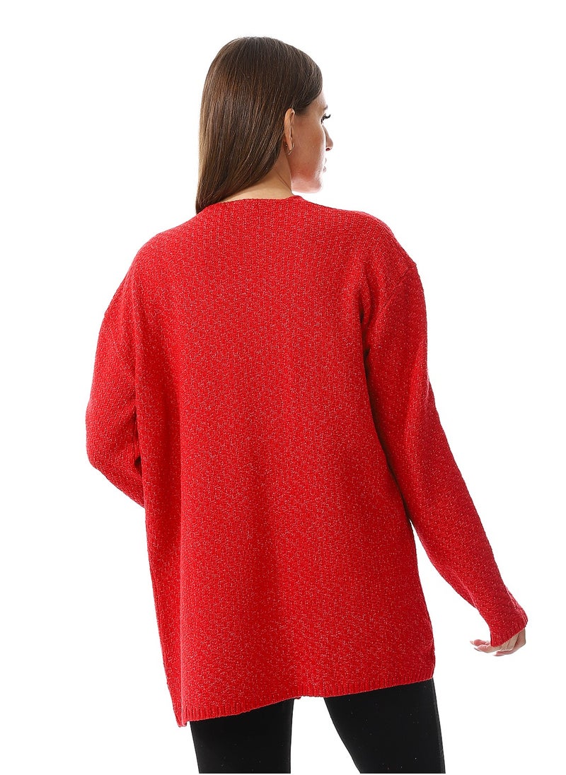 Caesar Womens Wool Open Cardigan  - Image 2