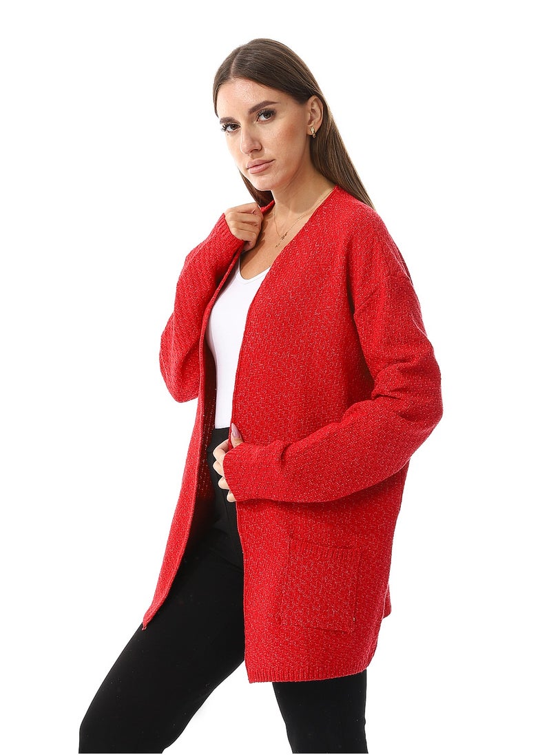 Caesar Womens Wool Open Cardigan  - Image 3