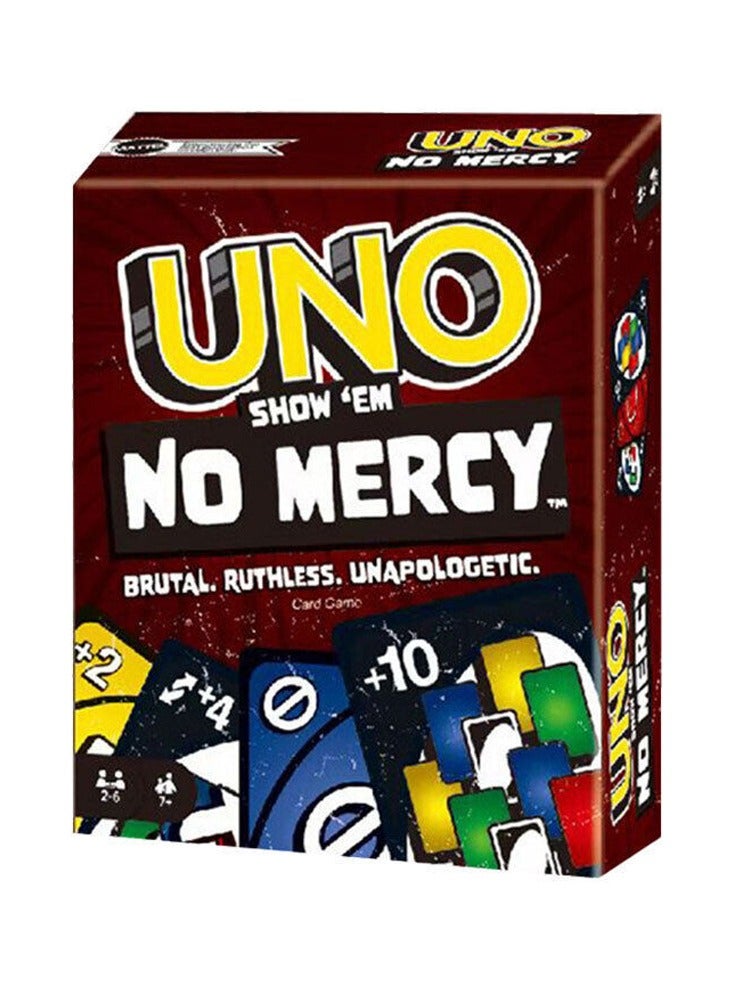 UNO Show Em No Mercy Card Game - New Party Table Family Entertainment UNO Games - Are Wild for 2-10 Players, 7+Years Old - Image 1
