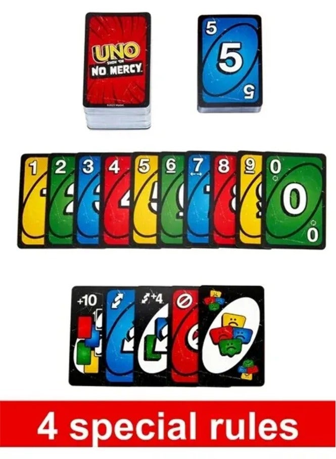 UNO Show Em No Mercy Card Game - New Party Table Family Entertainment UNO Games - Are Wild for 2-10 Players, 7+Years Old - Image 5