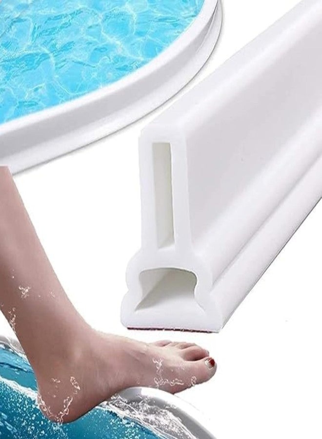Veemok Water Stopper Barrier - 1 Meter Flexible Silicone Water Guard Strip | Waterproof Threshold Seal for Bathroom, Kitchen, Shower, Pool | Anti-Leak Edge Protector | Water Blockage Tape - Image 1