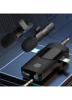 Generic 3 in 1 Wireless Lavalier Microphones for iPhone, iPad, Android, Camera, USB-C Microphone, 7-Hour Battery, Mini Microphone with Noise Reduction for Video Recording, Vlog, YouTube, TikTok  - Image 2