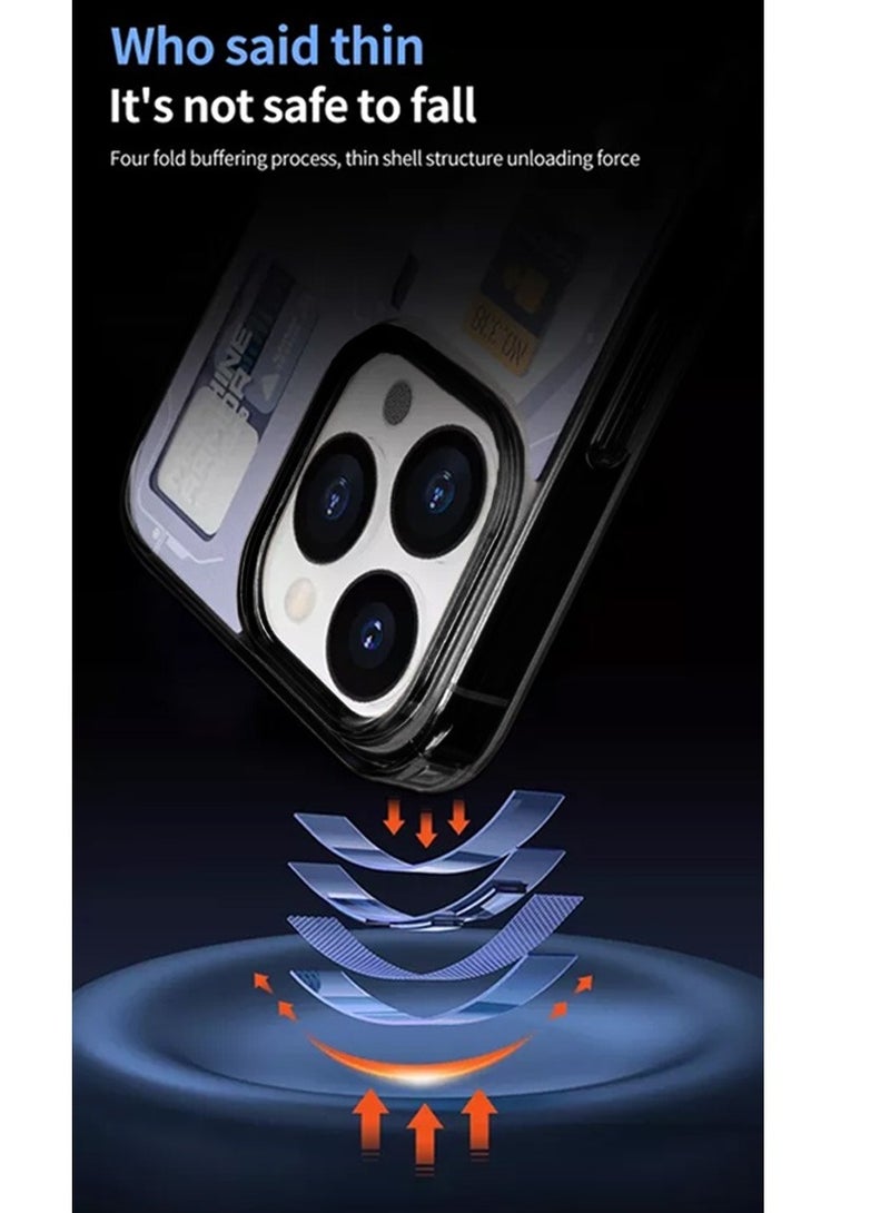 Techie حافظة آيفون 15 برو ماج سيف – سلسلة سبايجن الترا هايبرد G20 ماك فيت مع حلقة معدنية – تصميم رفيع سهل التفكيك – متوافقة مع الشحن اللاسلكي وملحقات ماج سيف – رمادي/أبيض - Image 4