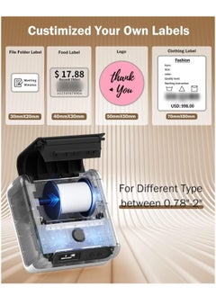 phomemo Bluetooth Wireless Label Printer M200 Label Makers Machine Compatible with Android iOS System  - Image 2
