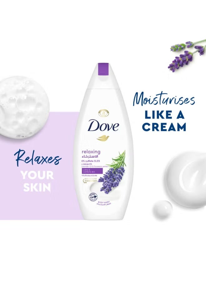 Dove Relaxing Body Wash with Lavender Oil and Rosemary Extract 500ml - Image 3
