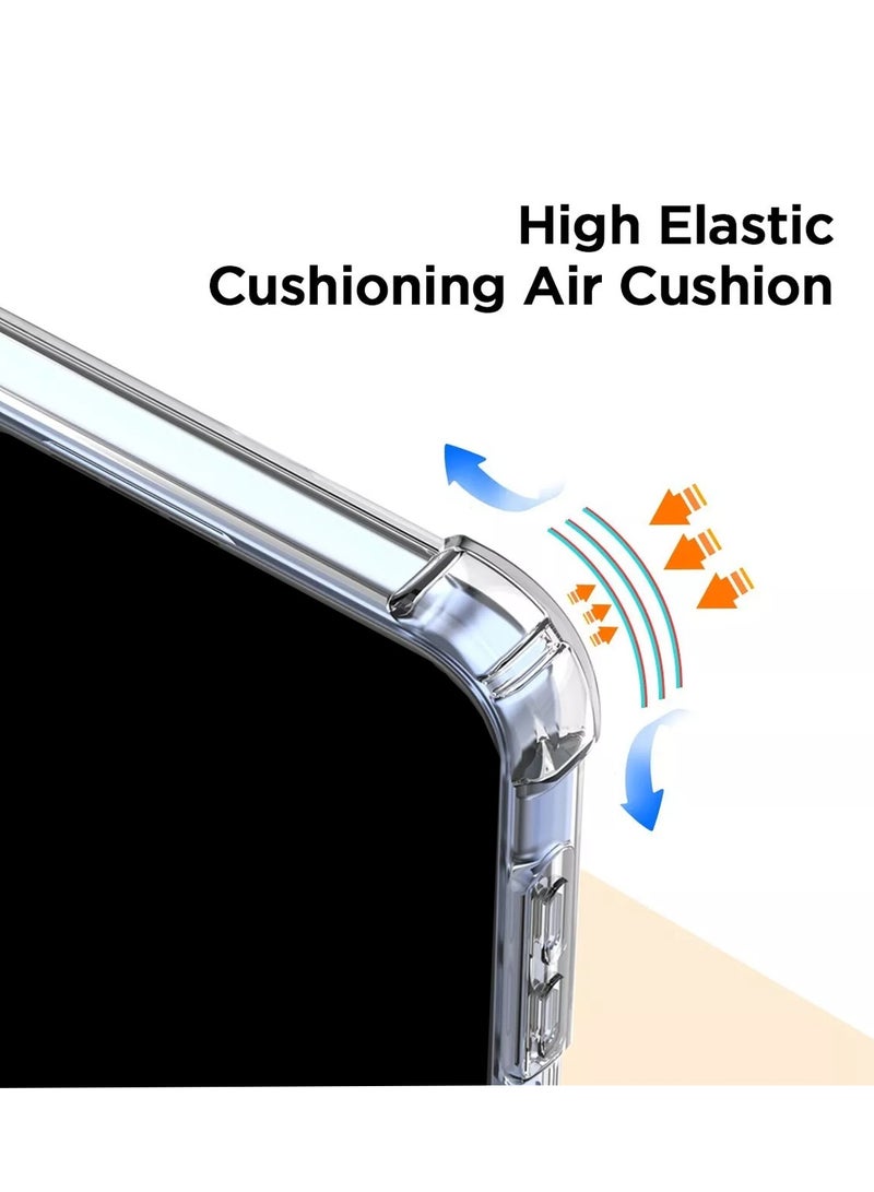 Magnetic Case Slim Transparent Flexible TPU Shockproof Magsafe Back Phone Case Cover For Samsung Galaxy Z Flip6 5G 2024 Clear