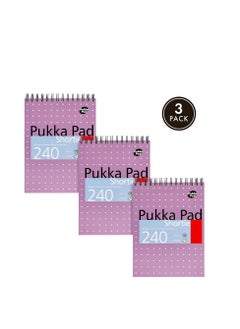 Pukka Pads SM024 A5 80gsm Shortie Writing Pad - Metallic-Pack of 3
