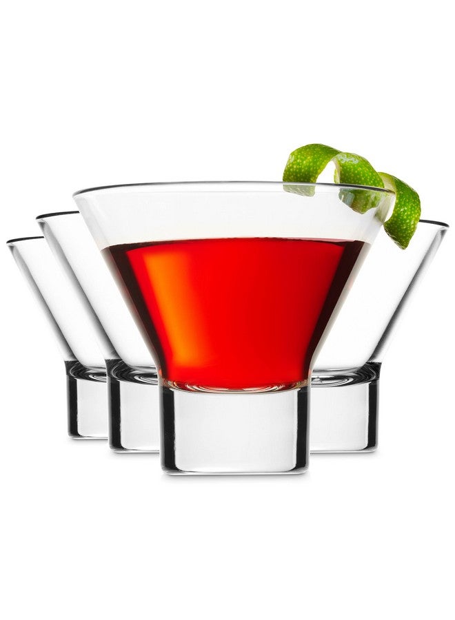 Godinger Godinger Martini Glasses, Italian Cocktail Glasses, Dessert Cups, Set of 4, 8oz - Made in Italy  - Image 1