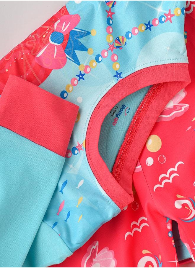 babyqlo Magical Mermaid Glow-in-the-Dark Pajama Set for Girls  - Image 4