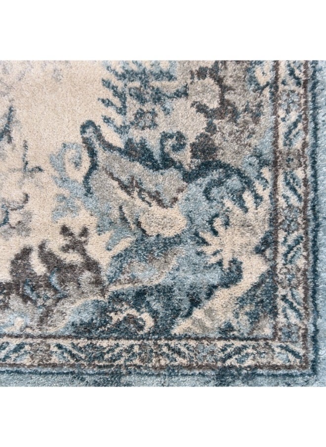 HANDPICKED FURNITURE Handpicked Furniture Vintage Blue Rug, Ultra Soft Area Carpets For Bed Room, Living Room, And Dining Room, Antislip Floor Carpets, Easy To Clean, Made In Turkey, Polypropylene, Rectangle  - Image 4