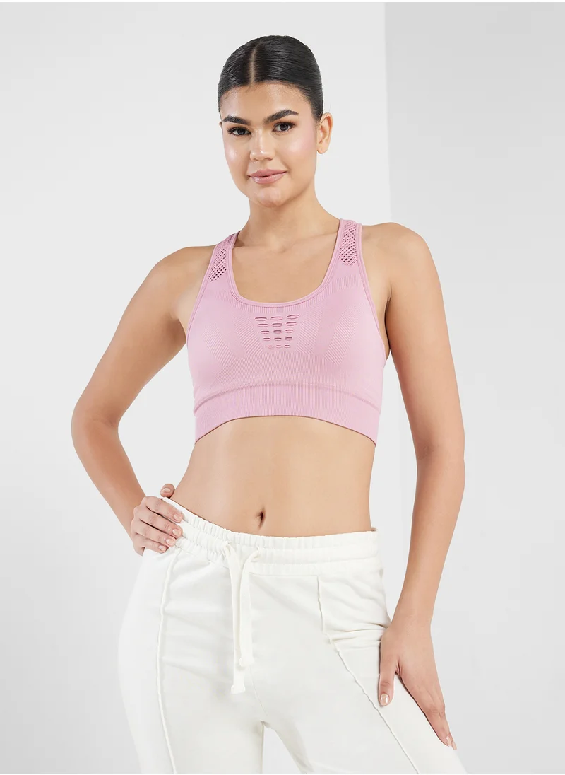 فورورد Racer Back Sports Bra With Mesh Detail