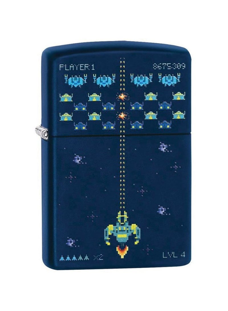 Zippo Pixel Game Lighter (Navy Blue) - Image 1