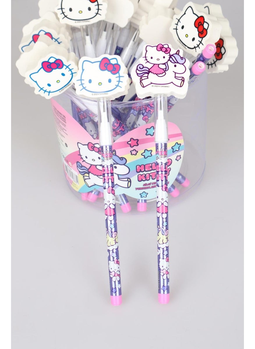 Hello Kitty قلم رصاص بممحاة على شكل بيضة مرخصة  - Image 1