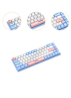 Forev Mechanical Gaming Keyboard Pro , RGB Cool Light effect , 68 keys layout with USB Cable and type C Port , for computer and laptop. It can be used at home, office, and personal use - multicolor  - Image 2