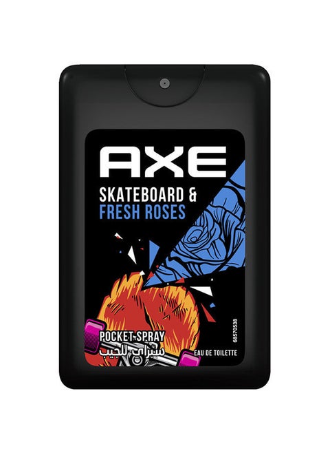 Axe Pocket For Men Skateboard & Fresh Roses 17ML