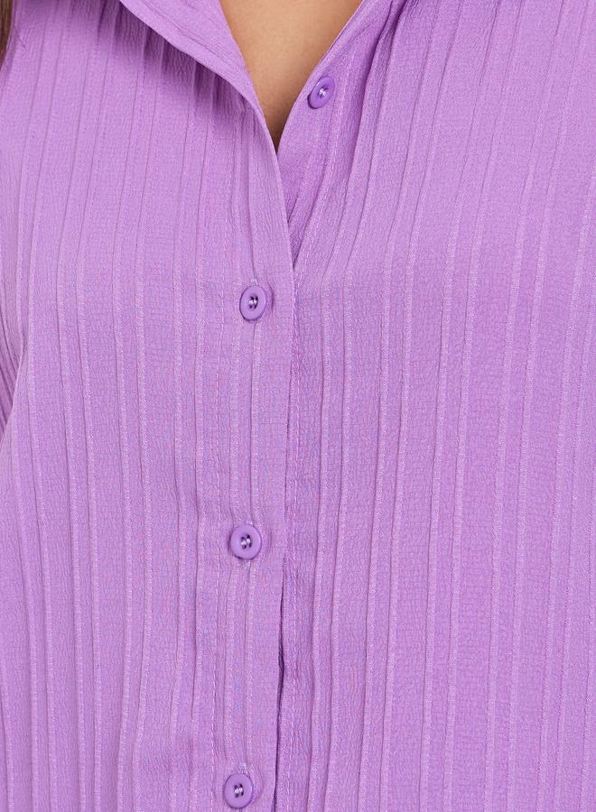 ستايلي طقم منسق من قميص وبنطال كاجوال - Image 4