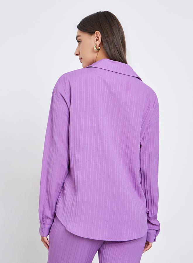 ستايلي طقم منسق من قميص وبنطال كاجوال - Image 5