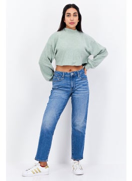 Women High Neck Textured Cropped Sweatshirt, Sage Green - pzsku/ZC08E1A3B3A162DD3FCA6Z/45/_/1737642341/a38c8e6c-7b2f-4c0a-b3e6-11dd0b023852