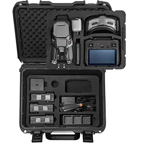 Lekufee Waterproof Carrying Case for Mavic 3 Pro/Classic/Combo - DJI RC Pro/RC 2/N1/N2/Goggles 2/3/Integra/Motion 2/3 & Accessories (Case Only) - Image 1