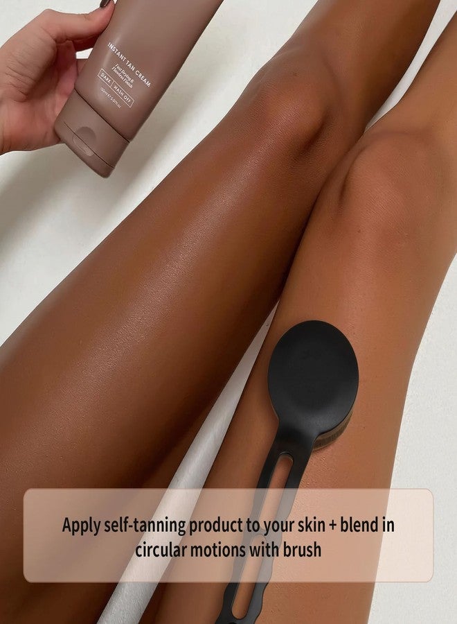 docolor Self Tanner Back Applicator, Plastic Long Handle Back Tanning Applicator Large Body Makeup Brush Vegan & Cruelty Free Self Tanner Brush For Self Tanner, Sunscreen, Bronzer, Foundation - Image 5