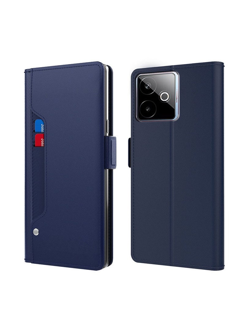 عام غلاف واقي متوافق مع Realme GT7، مزود بحامل بطاقات مغناطيسي، بتغطية كاملة ومقاوم للصدمات