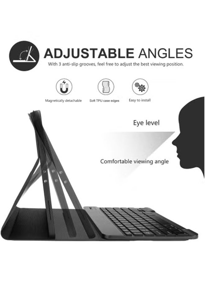 Keyboard Case for iPad (A16) 11th 11 inch 2025/iPad 10th 10.9 inch 2022 Case with Magnetically Detachable Wireless Keyboard Case for iPad 11th 11 inch/iPad 10th 10.9 inch