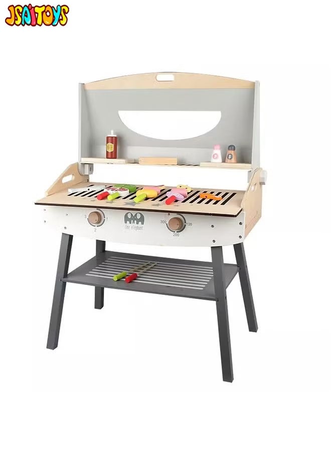 JSAITOYS Pretend Play Cooking Toy Role Play Barbecue Grill Set Toys For Kids - Image 1