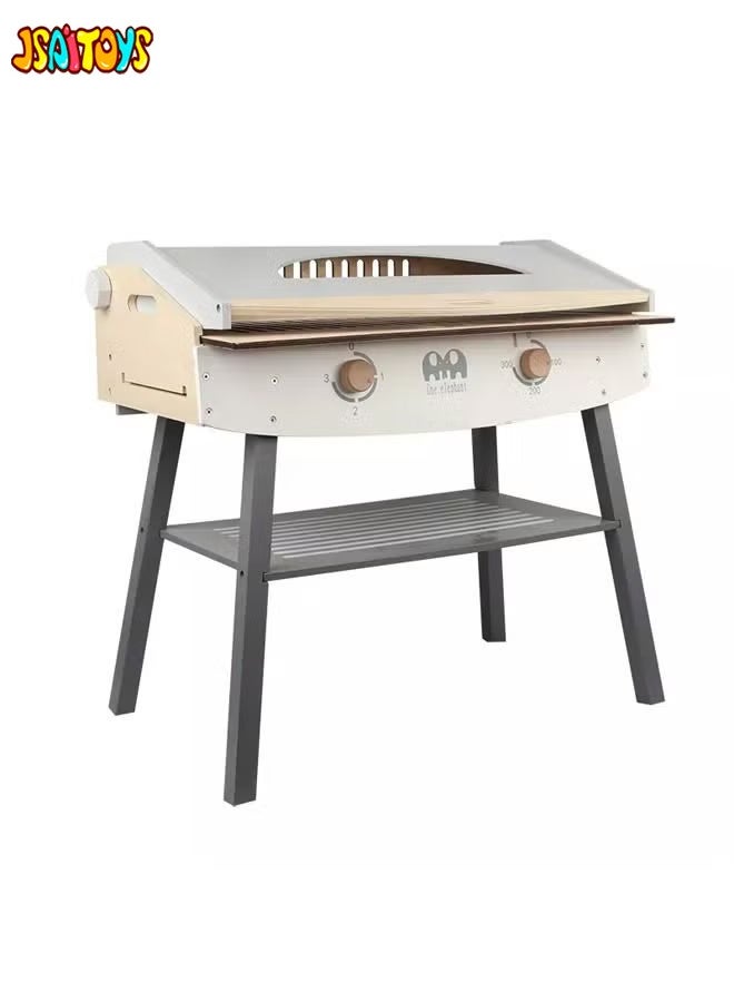 JSAITOYS Pretend Play Cooking Toy Role Play Barbecue Grill Set Toys For Kids - Image 3