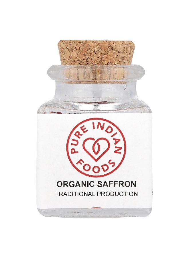 Pure Indian Foods Pure Indian Foods, Organic Saffron, 1 g  - Image 1