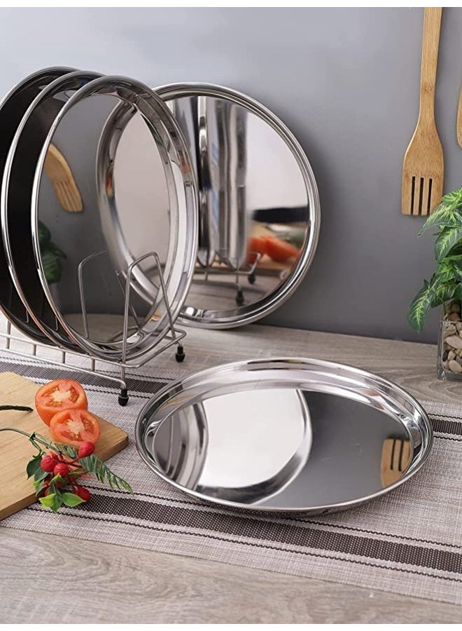 BLACKSTONE Stainless Steel Buffet Plates Rice Plates Set of 2 Pcs 25cm - Image 4
