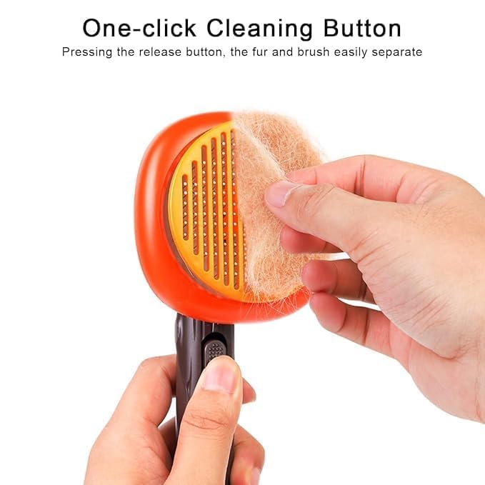 Envop Cat Steam Brush, Cat Steam Brush for Shedding Grooming, Steam Brush for Remove Tangled Loose Hair for Long Short Haired, Self Cleaning Pet Steam Brush with Release Button. - Image 2