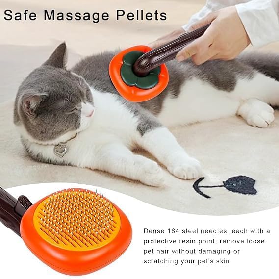 Envop Cat Steam Brush, Cat Steam Brush for Shedding Grooming, Steam Brush for Remove Tangled Loose Hair for Long Short Haired, Self Cleaning Pet Steam Brush with Release Button. - Image 4