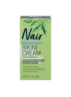 Nair Nair Bikini Cream with Green Tea Sensitive Formula, 1.7 Ounce  - Image 1
