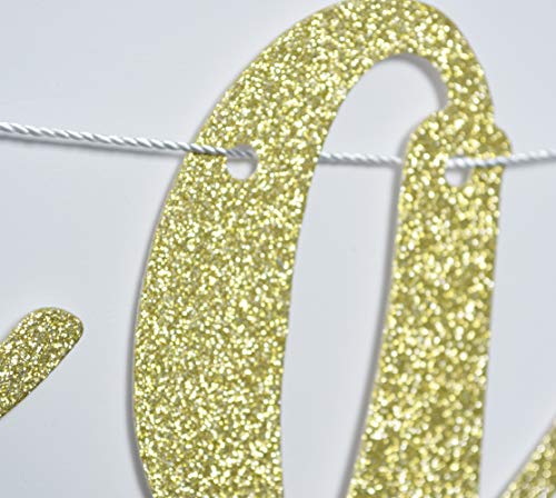 FOZEE Friendsgiving Banner for Thanksgiving Day Friends Party Decorations Pre-strung Home Garland (Gold Glitter) - Image 5