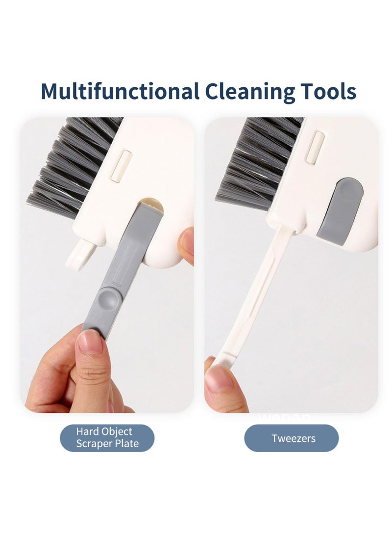 Excefore Crevice Cleaning Brush, 2 Pack 3 in 1 Hand-held Groove Gap Cleaning Brush Tools, Window or Sliding Door Track Cleaner for Window Track, Shower, Kitchen, Sink, Corner, Floor Lines  - Image 4