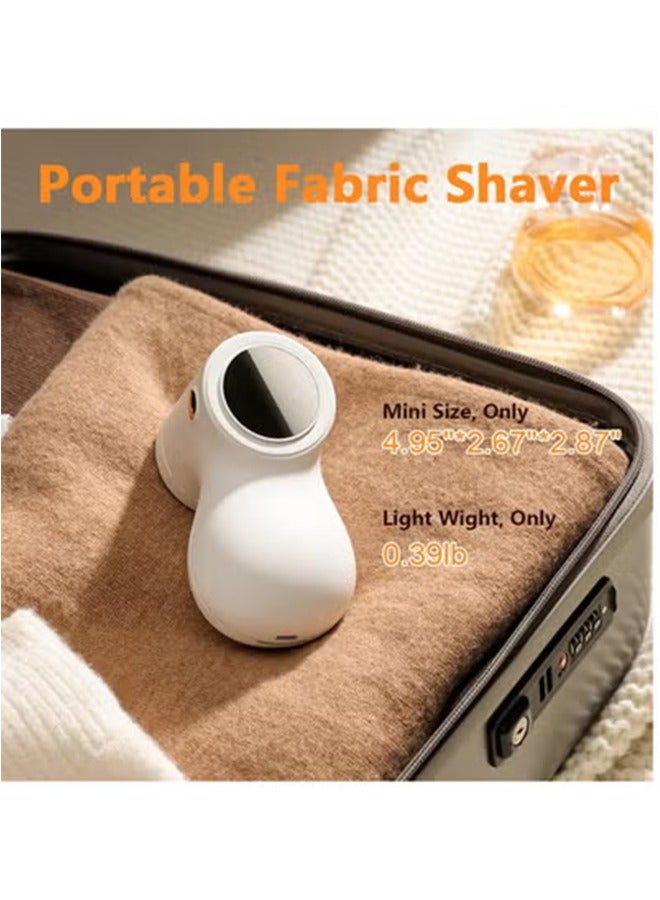 general Rechargeable Fabric Shaver,Lint Remover for Clothes with 3 Stainless Steel 6-Leaf Blades, Electric Lint Shaver with Digital Display, 3 Speeds Defuzzer for Removing Fuzz and Pill from Sweater - Image 2