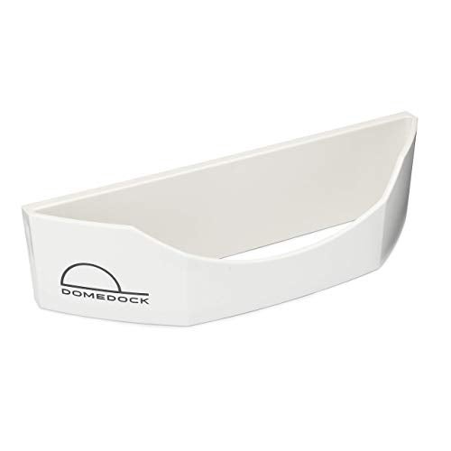 Dome Dock The ORIGINAL DomeDock! American, patented, Wall Mount Rack 20 Ball Cap Storage. Compact Hat Organization System. Made and Shipped in USA. (Single, White) - Image 2