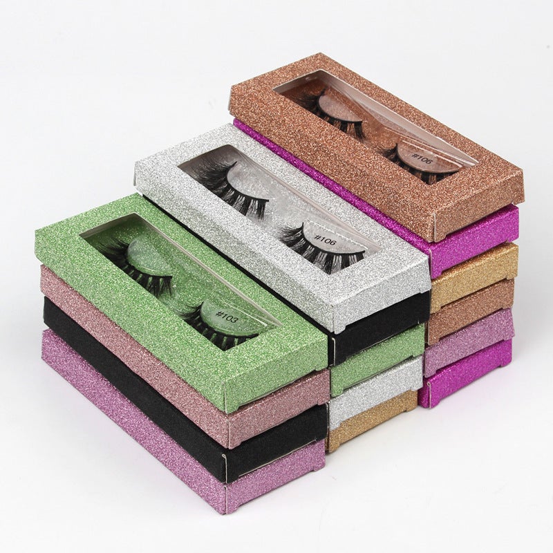 SHIDISHANGPIN 3D Handmade False Eyelashes, Soft Natural Thick Lashes for European Style - Image 2