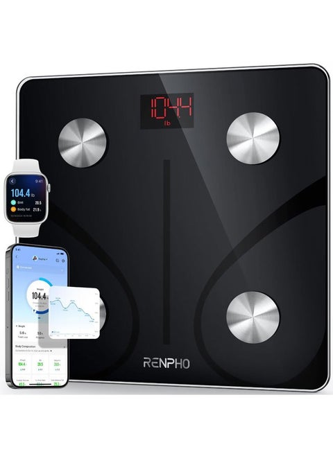 Smart Scale for Body Weight, FSA HSA Eligible, Digital Bathroom Scale BMI Weighing Bluetooth Body Fat Scale, Body Composition Monitor Health Analyzer with Smartphone App, 400 lbs - Elis 1