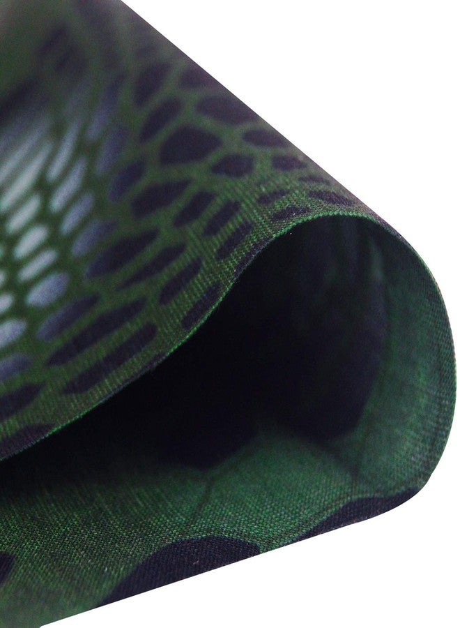 أوباكل قناع وجه أوباكل للحماية من الشمس والغبار والرياح، قناع وجه بدون خياطة قابل للتنفس، عصابة رأس باندانا للرجال والنساء، غطاء رقبة رفيع للدراجات النارية والصيد والرياضات الخارجية (أسود، أخضر داكن) - Image 5