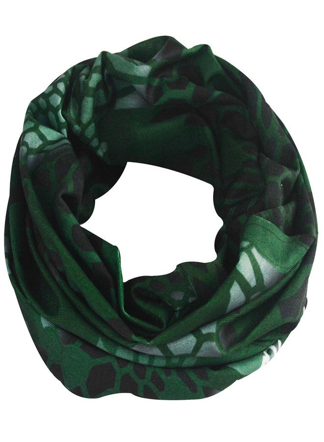 أوباكل قناع وجه أوباكل للحماية من الشمس والغبار والرياح، قناع وجه بدون خياطة قابل للتنفس، عصابة رأس باندانا للرجال والنساء، غطاء رقبة رفيع للدراجات النارية والصيد والرياضات الخارجية (أسود، أخضر داكن) - Image 4