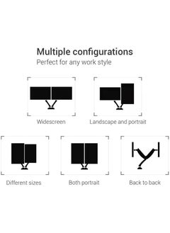 Generic MEASURE Monitor Arm - Table Mount Series Dual  - Image 2