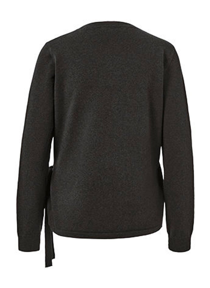 Tchibo Women V-Neck Long Sleeve Cardigan, Grey  - Image 2