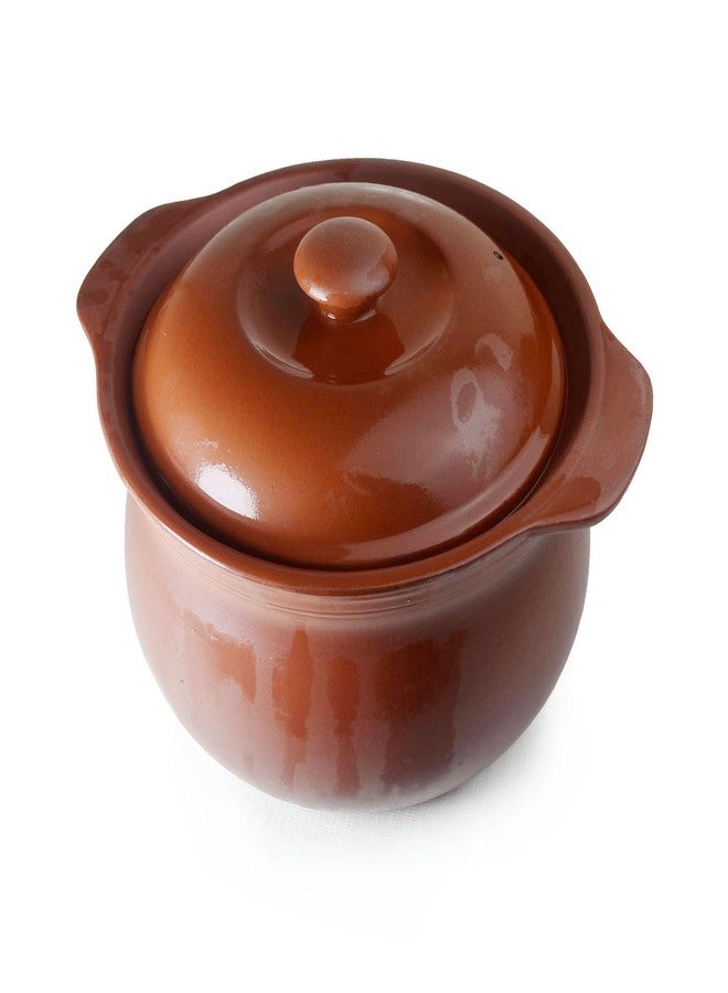 ZHCHSH Casserole Clay Hot Pot 2000ml Cooking Serving Soup Simmered Stewed Red Yixing Unglazed Lid Jar(Clay 68oz) - Image 1
