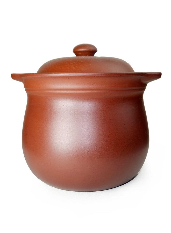 ZHCHSH Casserole Clay Hot Pot 2000ml Cooking Serving Soup Simmered Stewed Red Yixing Unglazed Lid Jar(Clay 68oz) - Image 3